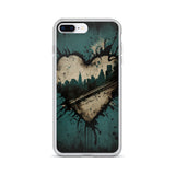 GRUNGE HEART NEW YORK IPHONE CASE