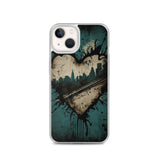 GRUNGE HEART NEW YORK IPHONE CASE