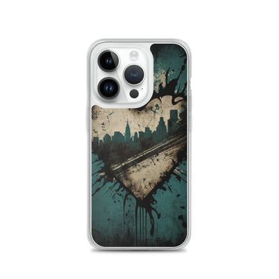 GRUNGE HEART NEW YORK IPHONE CASE