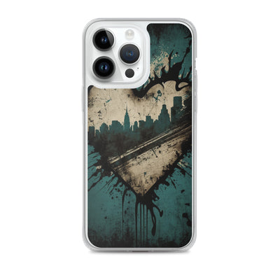 GRUNGE HEART NEW YORK IPHONE CASE