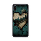 GRUNGE HEART NEW YORK IPHONE CASE