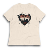 GRUNGE HEART NEW YORK WOMEN'S T-SHIRT