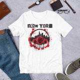 GRUNGE ROSE NEW YORK UNISEX T-SHIRT