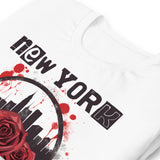 GRUNGE ROSE NEW YORK UNISEX T-SHIRT