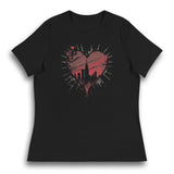 GRUNGY NEW YORK CITY HEART WOMEN'S T-SHIRT