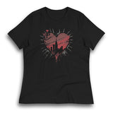 GRUNGY NEW YORK CITY HEART WOMEN'S T-SHIRT