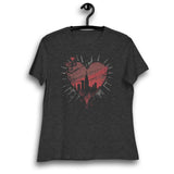 GRUNGY NEW YORK CITY HEART WOMEN'S T-SHIRT