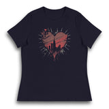 GRUNGY NEW YORK CITY HEART WOMEN'S T-SHIRT