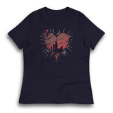 GRUNGY NEW YORK CITY HEART WOMEN'S T-SHIRT