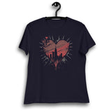 GRUNGY NEW YORK CITY HEART WOMEN'S T-SHIRT