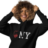 HEART NY BLACK UNISEX HOODIE