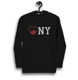 HEART NY BLACK UNISEX HOODIE