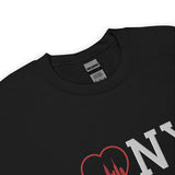 HEART NY BLACK UNISEX SWEATSHIRT