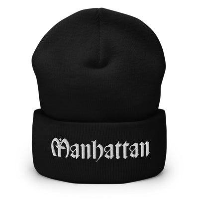 MANHATTAN OLD ENGLISH CUFFED BEANIE