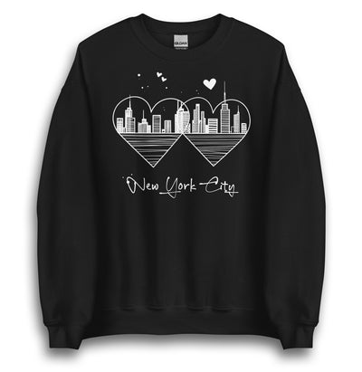 MINIMALIST NEW YORK CITY LOVE UNISEX SWEATSHIRT