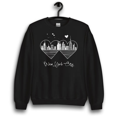 MINIMALIST NEW YORK CITY LOVE UNISEX SWEATSHIRT