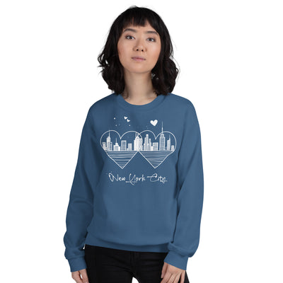 MINIMALIST NEW YORK CITY LOVE UNISEX SWEATSHIRT