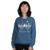 MINIMALIST NEW YORK CITY LOVE UNISEX SWEATSHIRT