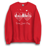 MINIMALIST NEW YORK CITY LOVE UNISEX SWEATSHIRT