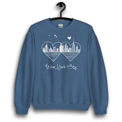 MINIMALIST NEW YORK CITY LOVE UNISEX SWEATSHIRT