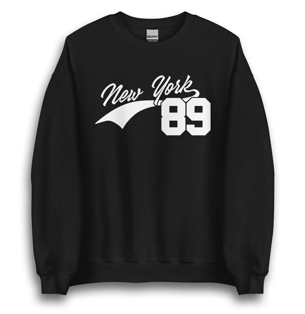 NEW YORK 89 BLACK UNISEX SWEATSHIRT