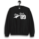 NEW YORK 89 BLACK UNISEX SWEATSHIRT