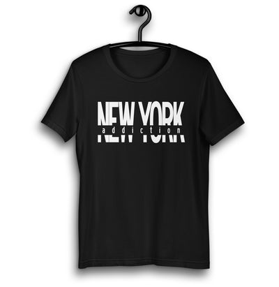 NEW YORK ADDICTION BLACK UNISEX T-SHIRT