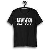 NEW YORK ADDICTION BLACK UNISEX T-SHIRT