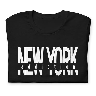 NEW YORK ADDICTION BLACK UNISEX T-SHIRT