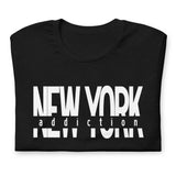 NEW YORK ADDICTION BLACK UNISEX T-SHIRT