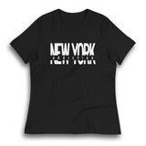 NEW YORK ADDICTION BLACK WOMEN'S T-SHIRT