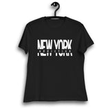 NEW YORK ADDICTION BLACK WOMEN'S T-SHIRT