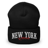 NEW YORK ATTITUDE CUFFED BEANIE