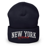 NEW YORK ATTITUDE CUFFED BEANIE