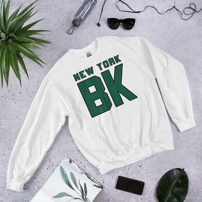 NEW YORK BK WHITE UNISEX SWEATSHIRT