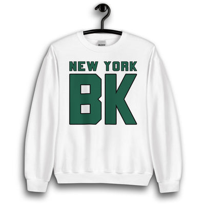 NEW YORK BK WHITE UNISEX SWEATSHIRT