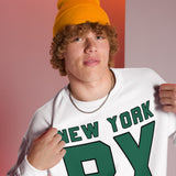 NEW YORK BX WHITE UNISEX SWEATSHIRT