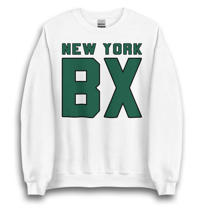 NEW YORK BX WHITE UNISEX SWEATSHIRT