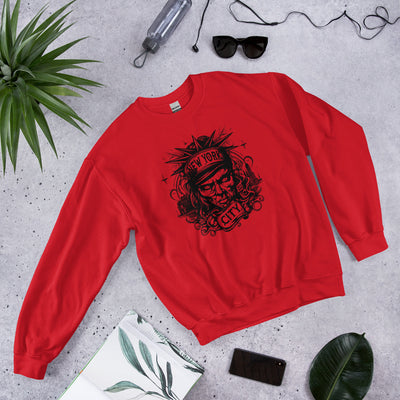 NEW YORK CITY 212 RED UNISEX SWEATSHIRT