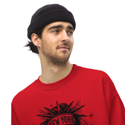 NEW YORK CITY 212 RED UNISEX SWEATSHIRT