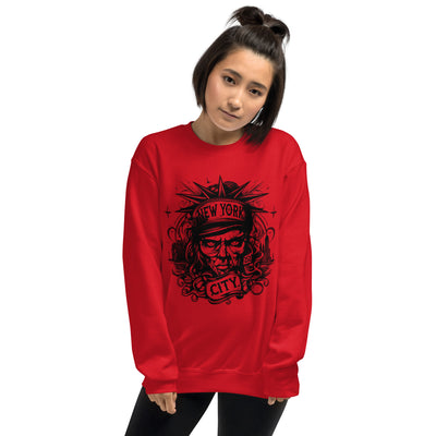 NEW YORK CITY 212 RED UNISEX SWEATSHIRT