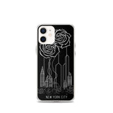 NEW YORK CITY AND ROSES SKETCH IPHONE CASE