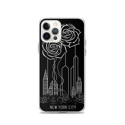 NEW YORK CITY AND ROSES SKETCH IPHONE CASE