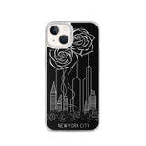 NEW YORK CITY AND ROSES SKETCH IPHONE CASE