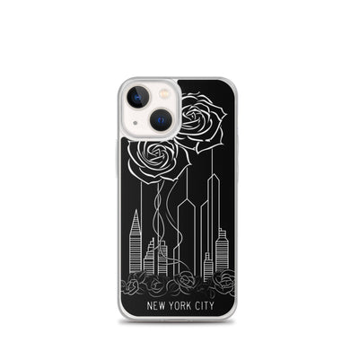 NEW YORK CITY AND ROSES SKETCH IPHONE CASE