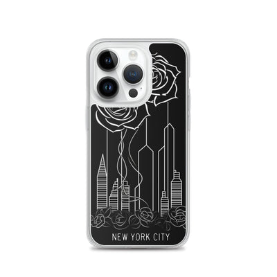 NEW YORK CITY AND ROSES SKETCH IPHONE CASE