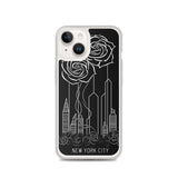 NEW YORK CITY AND ROSES SKETCH IPHONE CASE