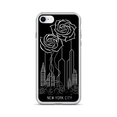 NEW YORK CITY AND ROSES SKETCH IPHONE CASE