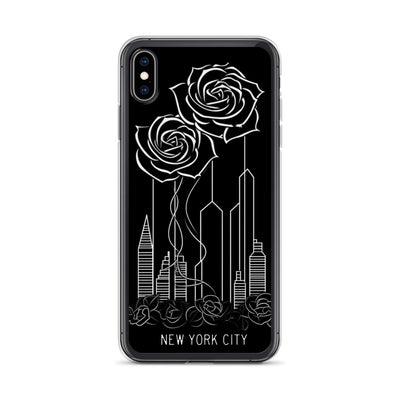 NEW YORK CITY AND ROSES SKETCH IPHONE CASE