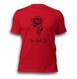 NEW YORK CITY AND ROSE UNISEX T-SHIRT